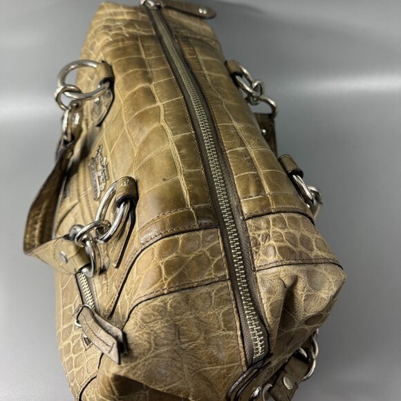 Coach #15260 Madison Audrey Embossed Leather Satchel Bag - Picture 8 of 14